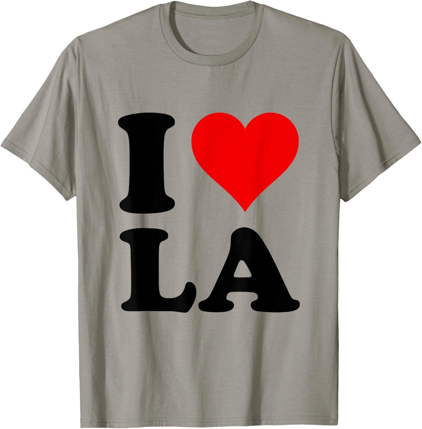 Red Heart I Love LA T-Shirt - T-Shirt | Sand
