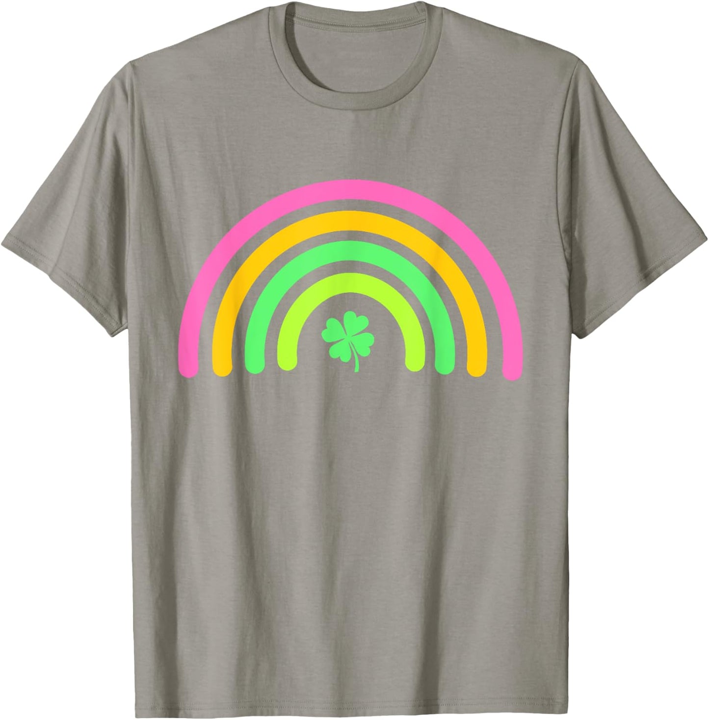 Green Four Leaf Clover Rainbow St Patrick's Day Boys Girl T-Shirt - T-Shirt | Sand