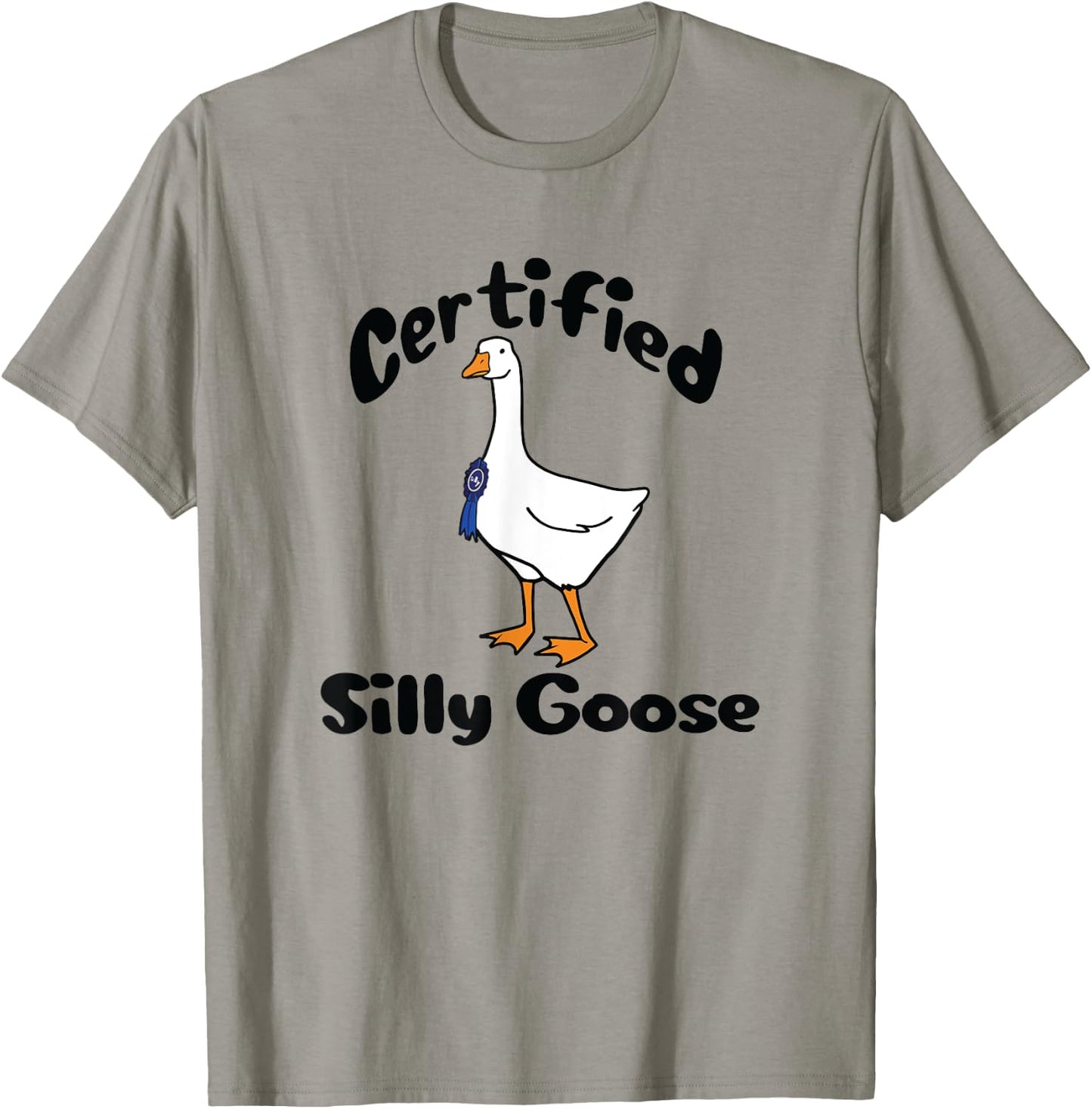 Funny Certified Silly Goose Farmers Goose Club T-Shirt - T-Shirt | Sand