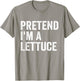 Pretend I'm A Lettuce Easy Lazy Halloween Costume T-Shirt - T-Shirt | Sand