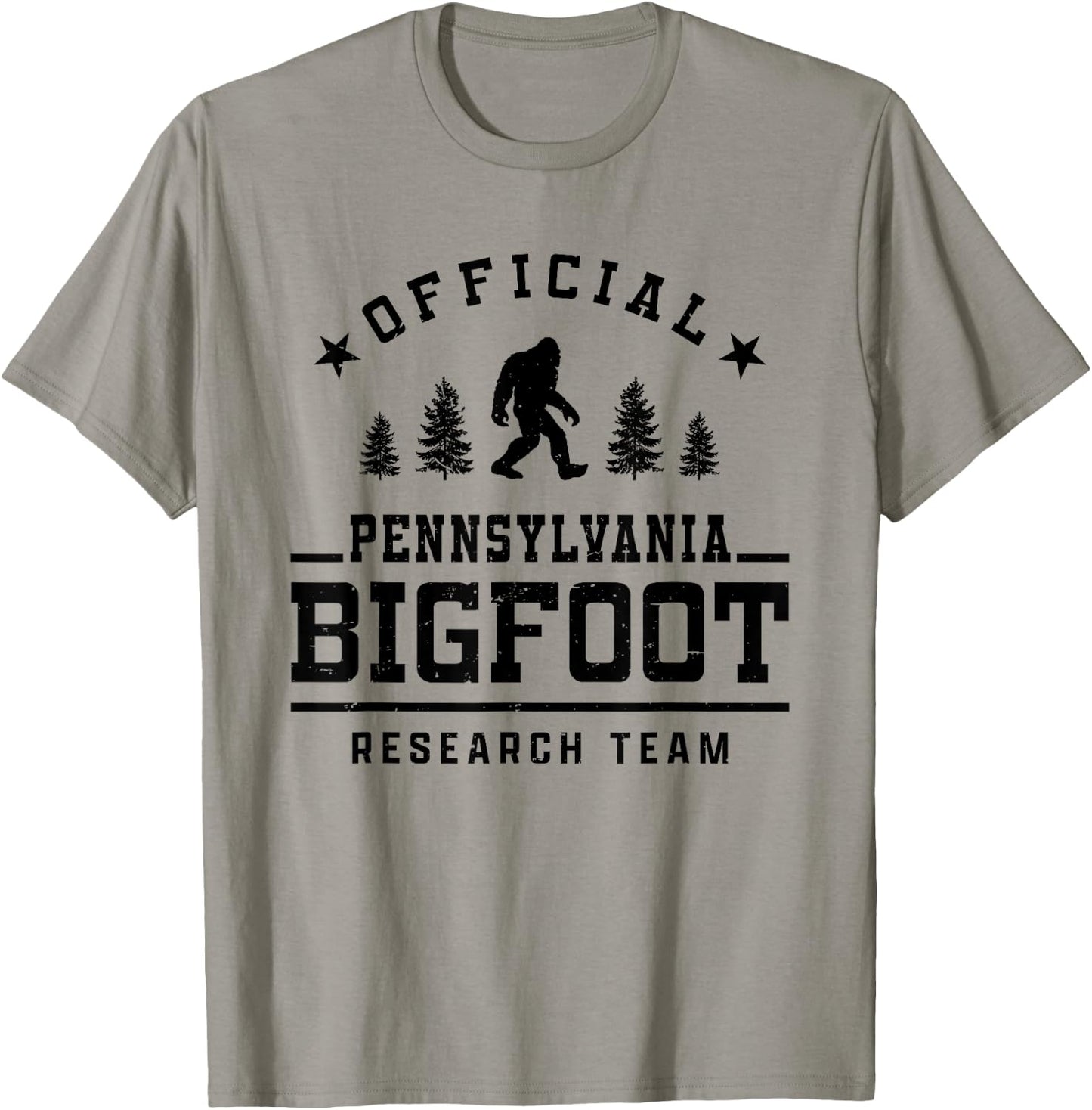 Official Pennsylvania Bigfoot Research Team T-Shirt - T-Shirt | Sand