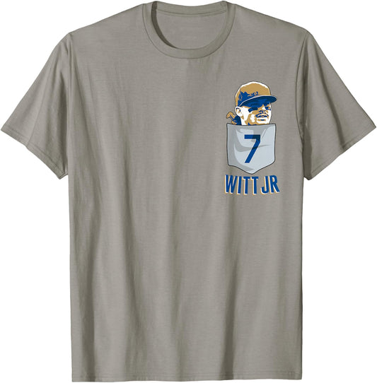 Bobby WITT Jr. Kansas City Baseball Pocket MLBPA T-Shirt - T-Shirt | Sand