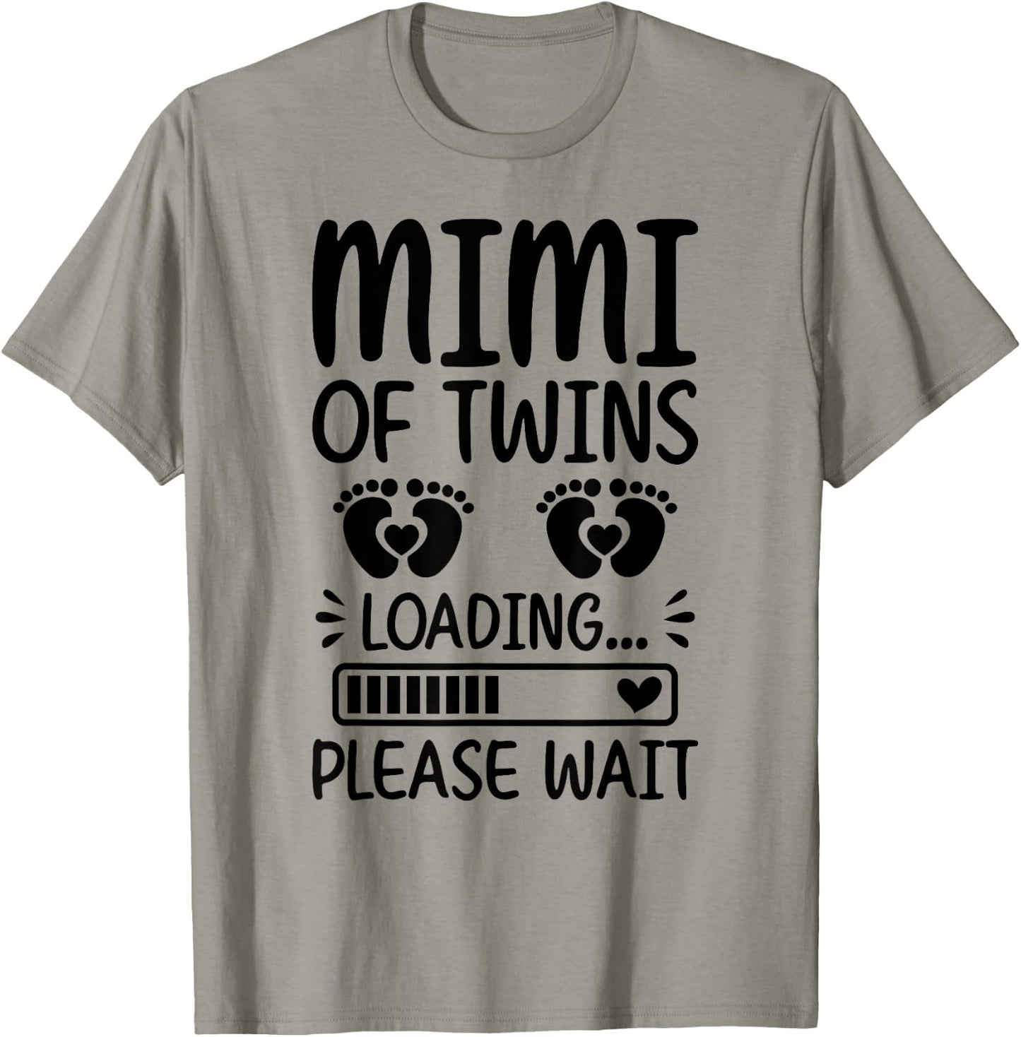Soon To Be Mimi Of Twins Loading Promoted To Twin Mimi T-Shirt - T-Shirt | Sand