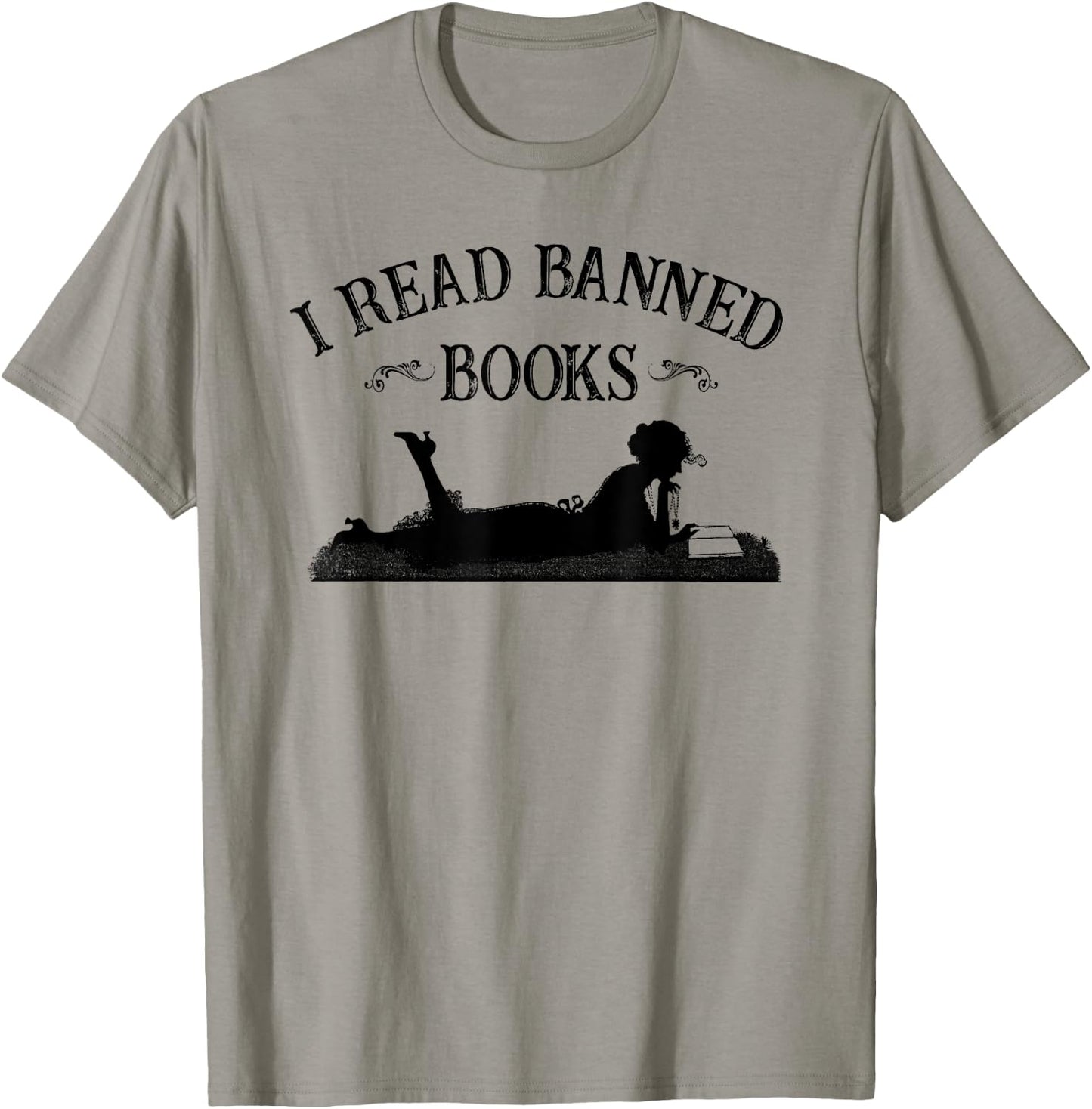 Retro Vintage I Read Banned Books Literature Lover T-Shirt - T-Shirt | Sand