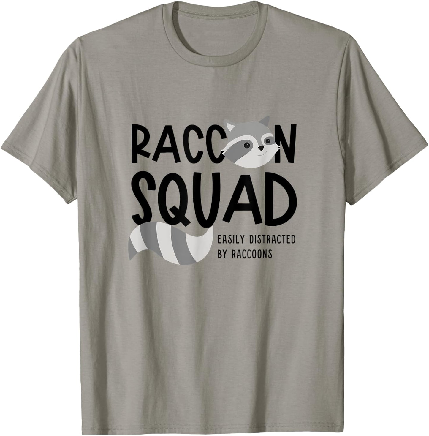 Raccoon Squad Ironic Saying Team Racoon T-Shirt - T-Shirt | Sand