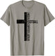 All I Need Is Football Coffee And Jesus Christian Cross T-Shirt - T-Shirt | Sand