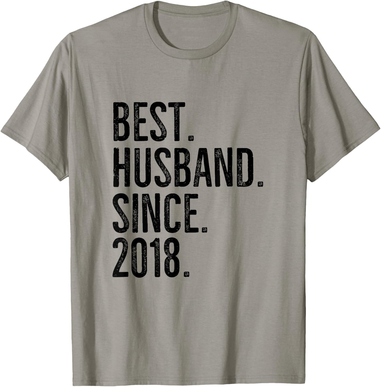 Best Husband Since 2018 Epic Couple Wedding Anniversary T-Shirt - T-Shirt | Sand