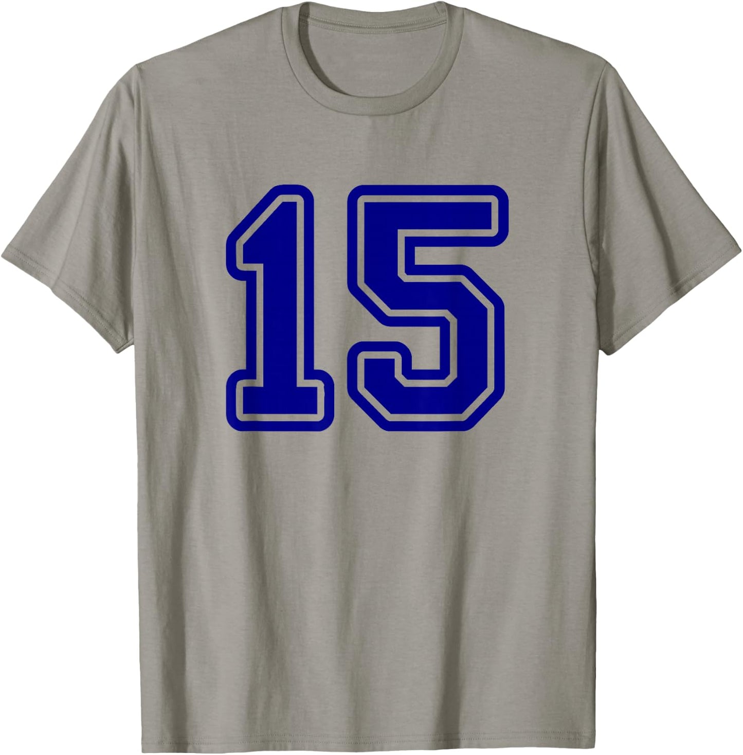 Blue Sport Team #15 T-Shirt - T-Shirt | Sand