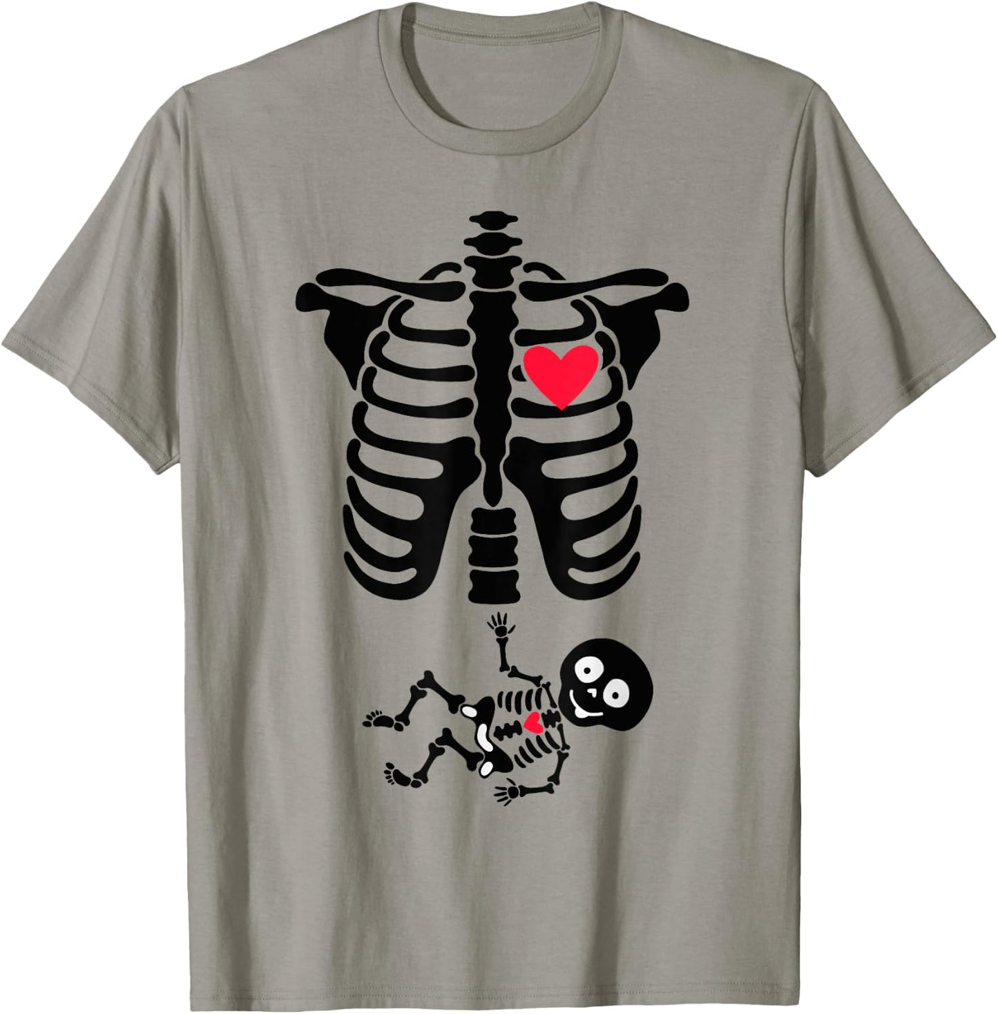 Halloween Costume for Pregnant Mom to Be Skeleton T-Shirt - T-Shirt | Sand