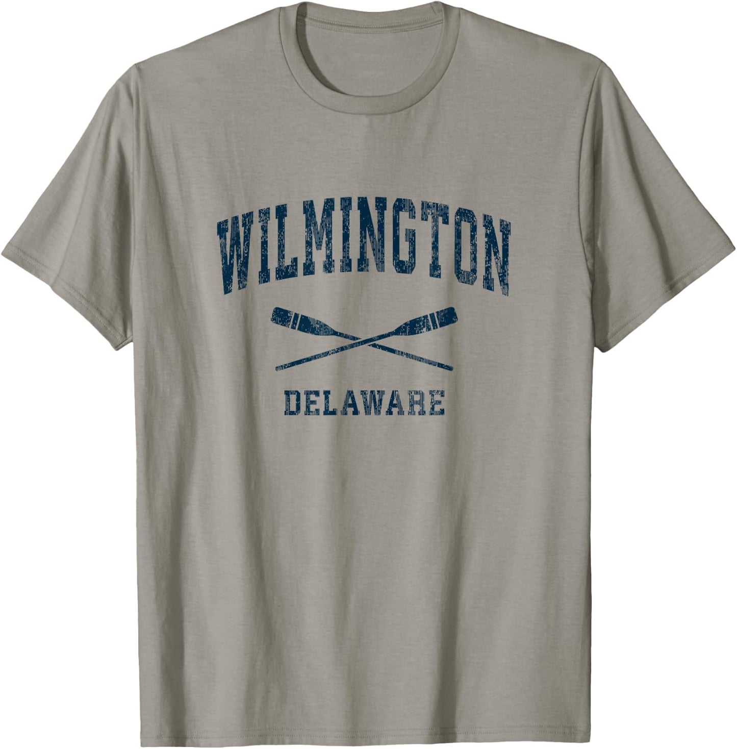 Wilmington Delaware Vintage Nautical Paddles Sports Oars T-Shirt - T-Shirt | Sand
