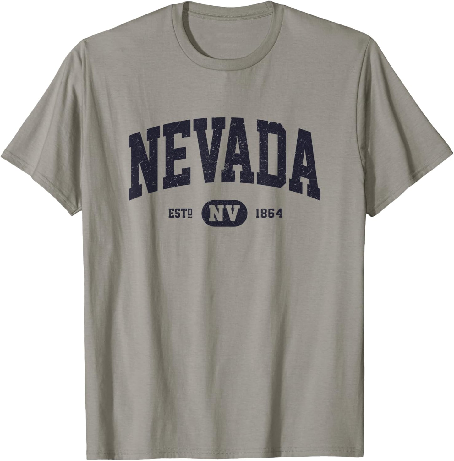 Navy Retro Vintage Nevada T-Shirt - T-Shirt | Sand