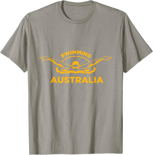 Swimming Australia Support the Team Shirt Pool T-Shirt - T-Shirt | Sand
