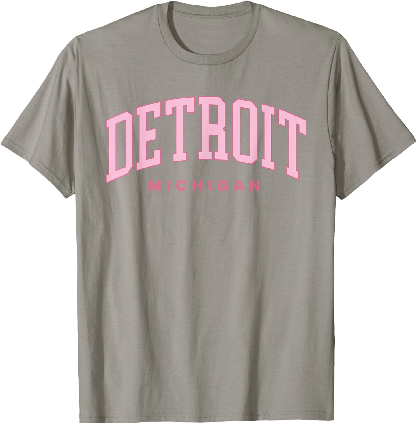 Retro Detroit Michigan Vintage Preppy Throwback Girls Kid T-Shirt - T-Shirt | Sand