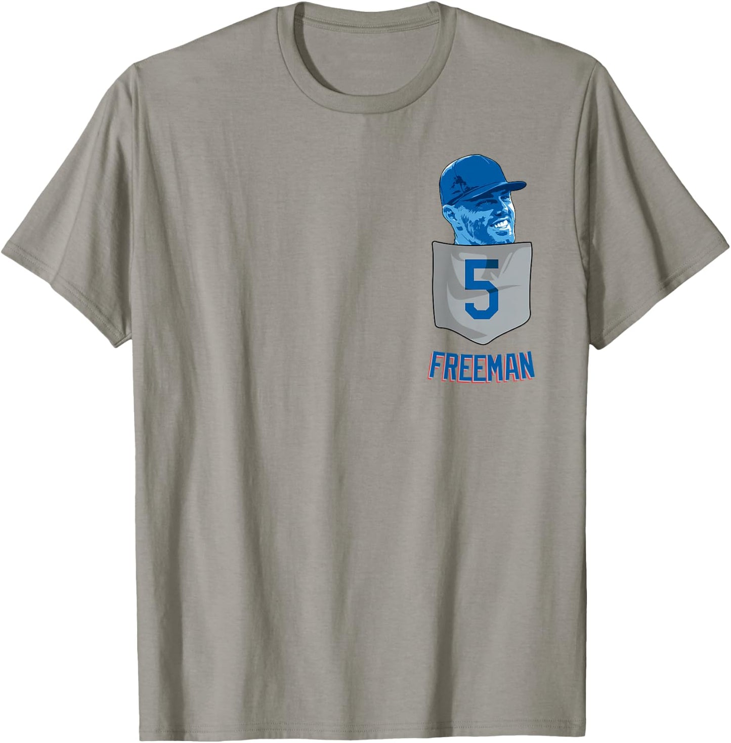 Freddie Freeman Los Angeles Baseball Pocket MLBPA T-Shirt - T-Shirt | Sand