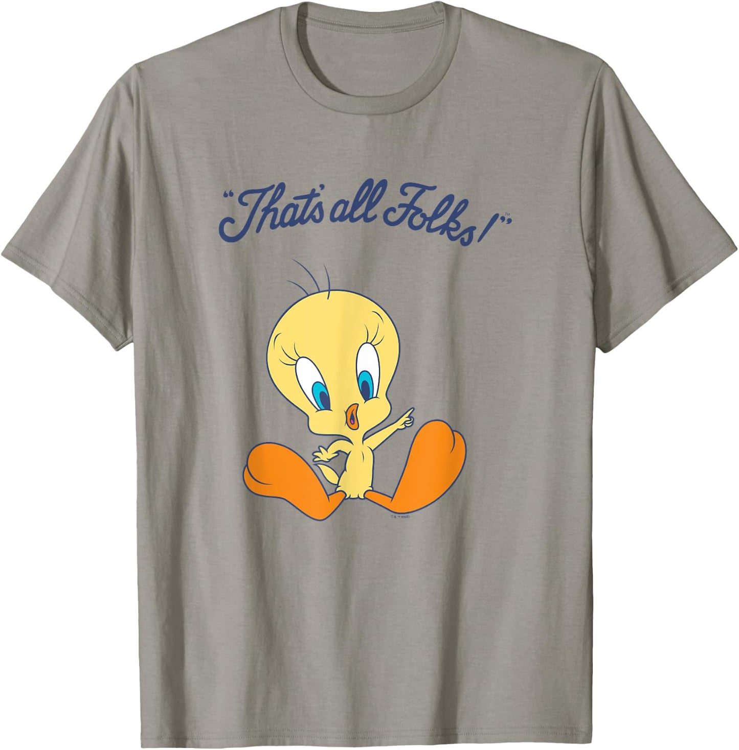Looney Tunes "That’s All Folks!" Cute Tweety Bird Logo T-Shirt - T-Shirt | Sand