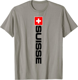 Switzerland Flag Suisse Athletic Games Sports Jersey Style. T-Shirt - T-Shirt | Sand