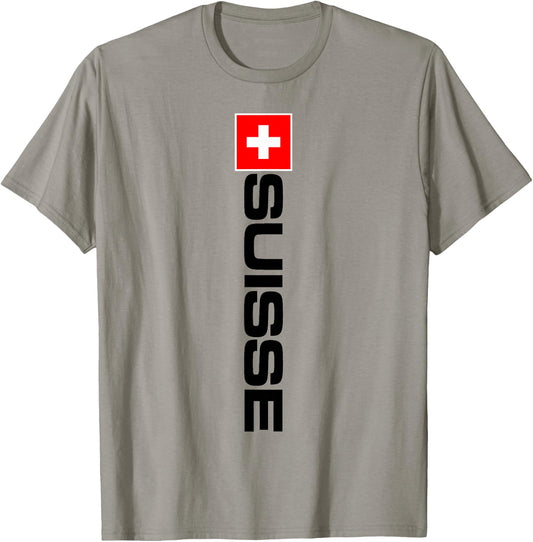 Switzerland Flag Suisse Athletic Games Sports Jersey Style. T-Shirt - T-Shirt | Sand