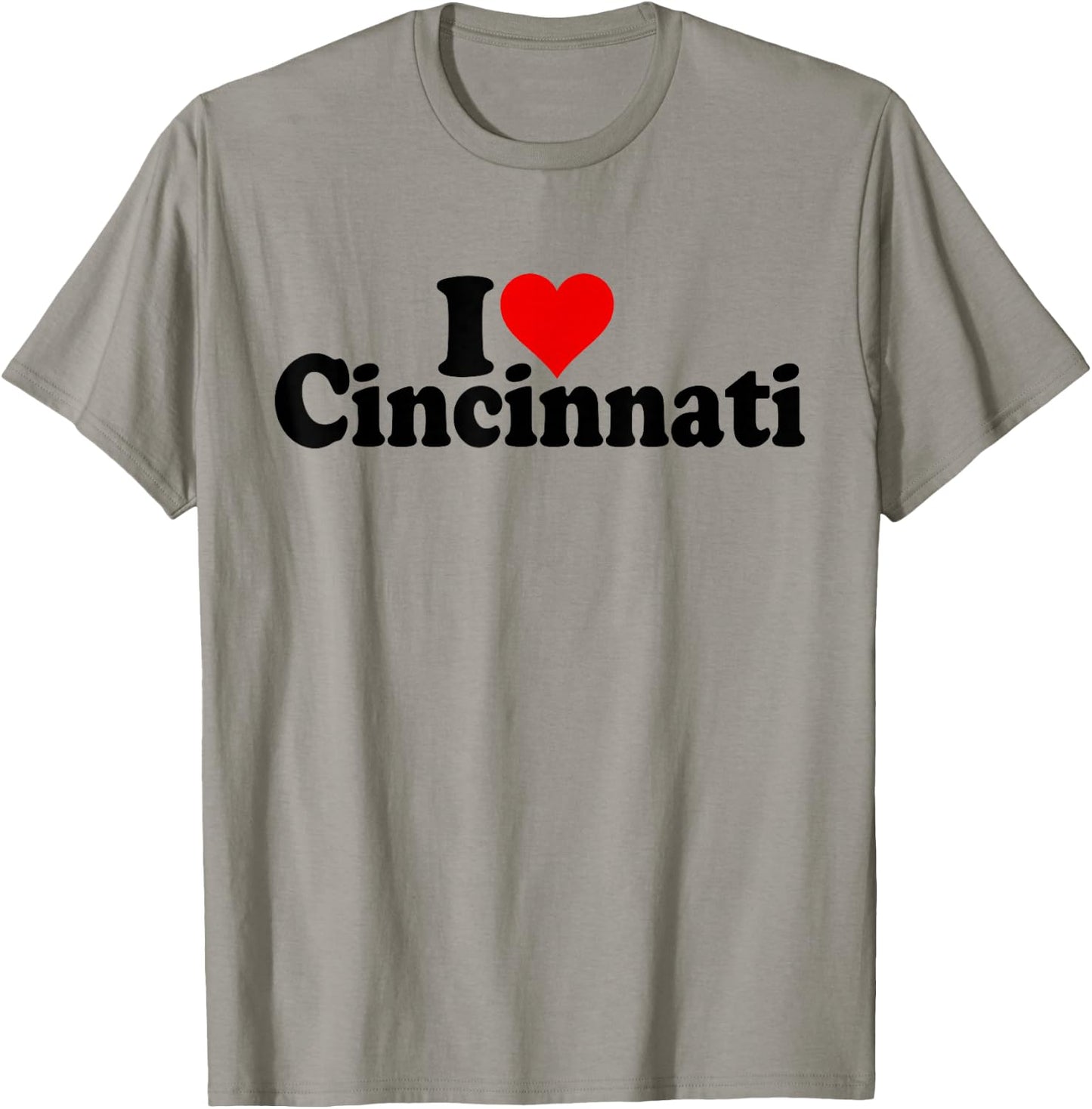 I Love Heart Cincinnati Ohio Cincy T-Shirt - T-Shirt | Sand