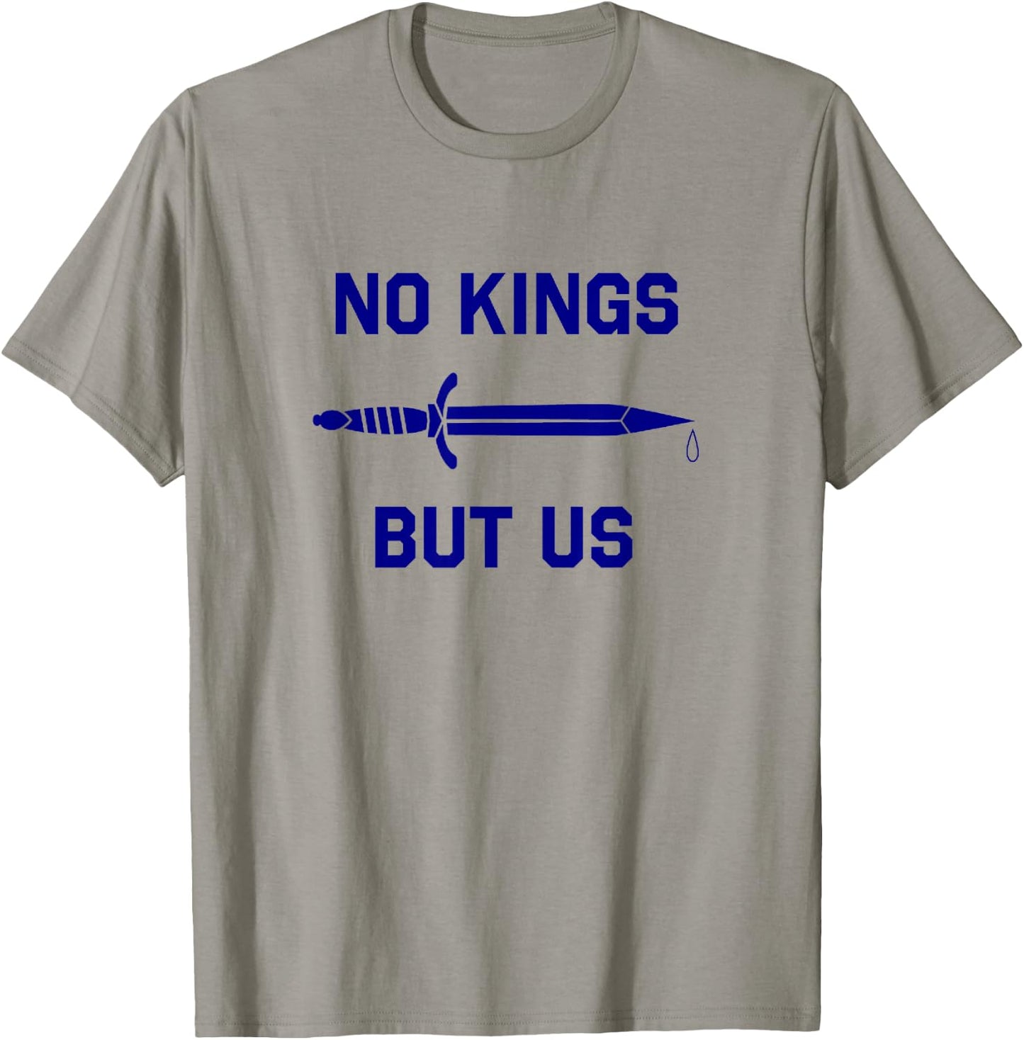 No Kings But Us Flag American Independence T-Shirt - T-Shirt | Sand