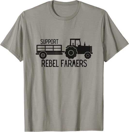 Support Rebel Farmers T-Shirt - T-Shirt | Sand