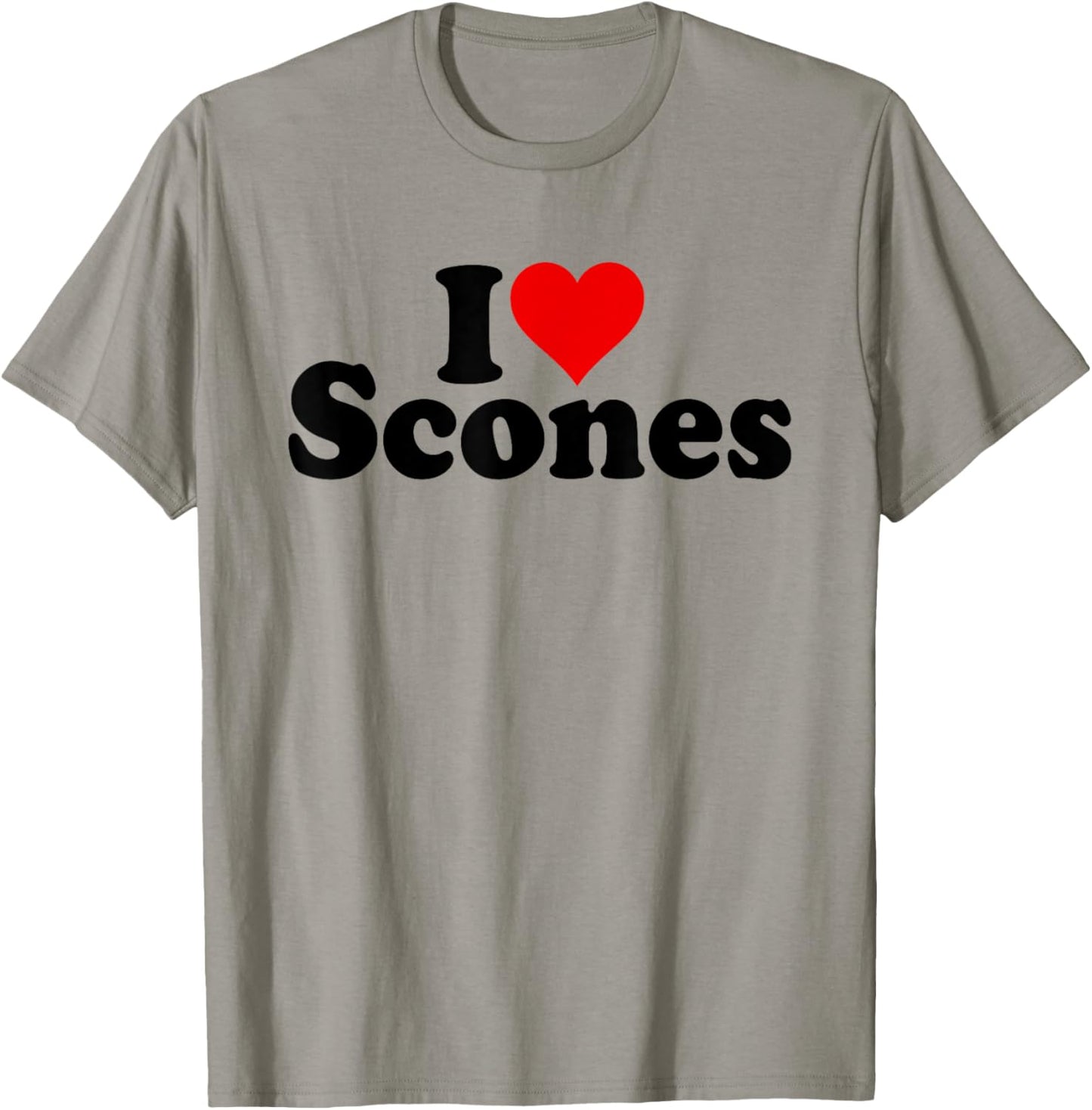 I Love Heart Scones T-Shirt - T-Shirt | Sand