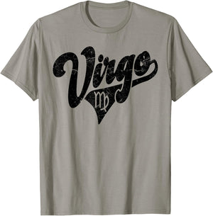 Virgo Retro Zodiac - Astrology - Horoscope, Virgo T-Shirt - T-Shirt | Sand