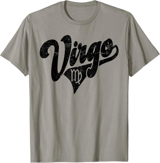 Virgo Retro Zodiac - Astrology - Horoscope, Virgo T-Shirt - T-Shirt | Sand