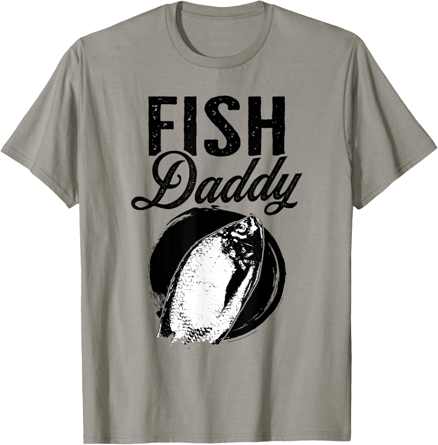 Fish Daddy Father - Dad Fish T-Shirt - T-Shirt | Sand