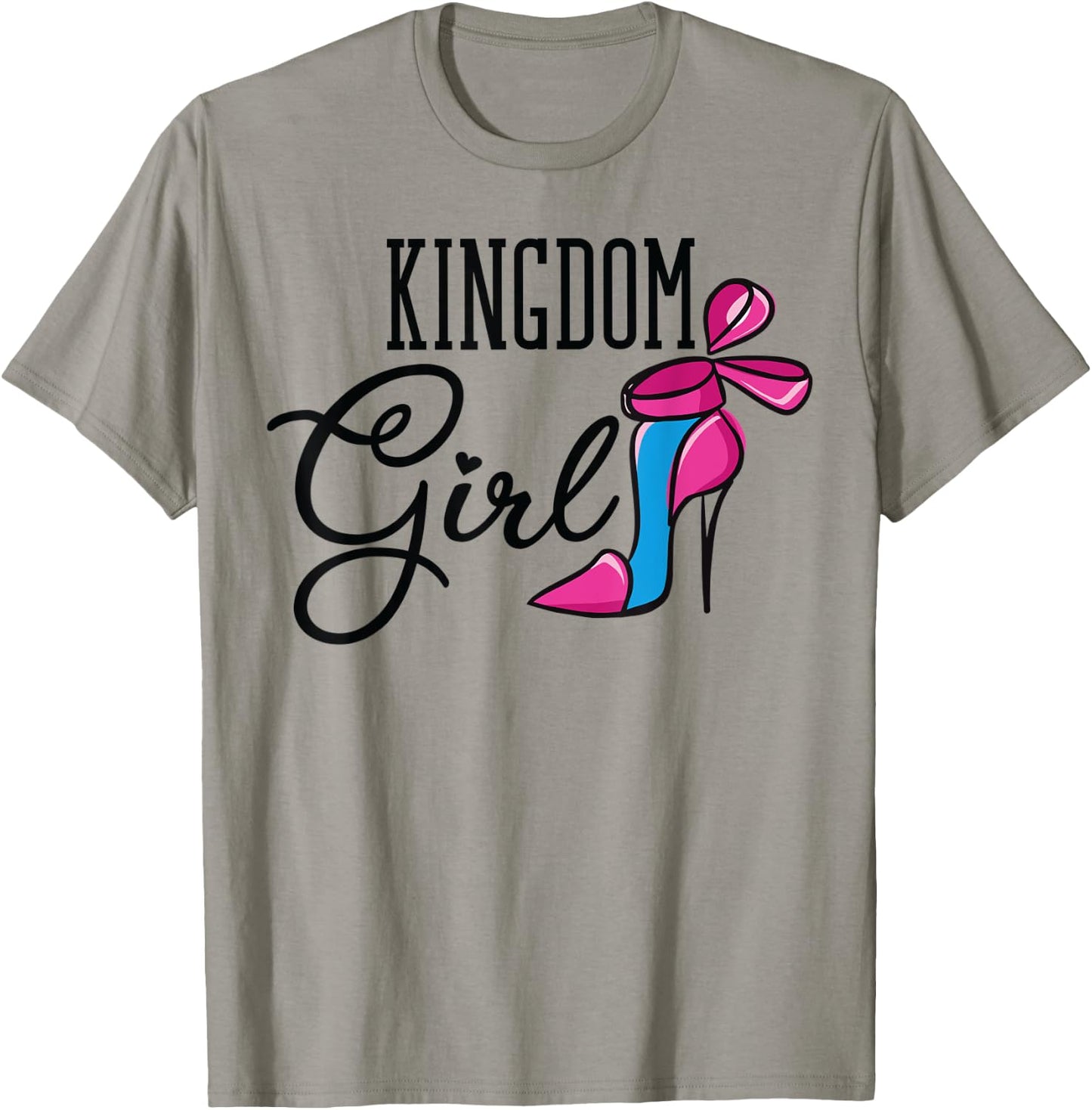 Kingdom Girl with High Heels T-Shirt - T-Shirt | Sand