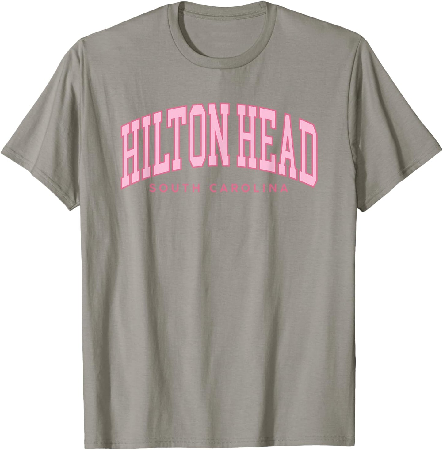 Hilton Head South Carolina Pink Retro Preppy Throwback Girls T-Shirt - T-Shirt | Sand