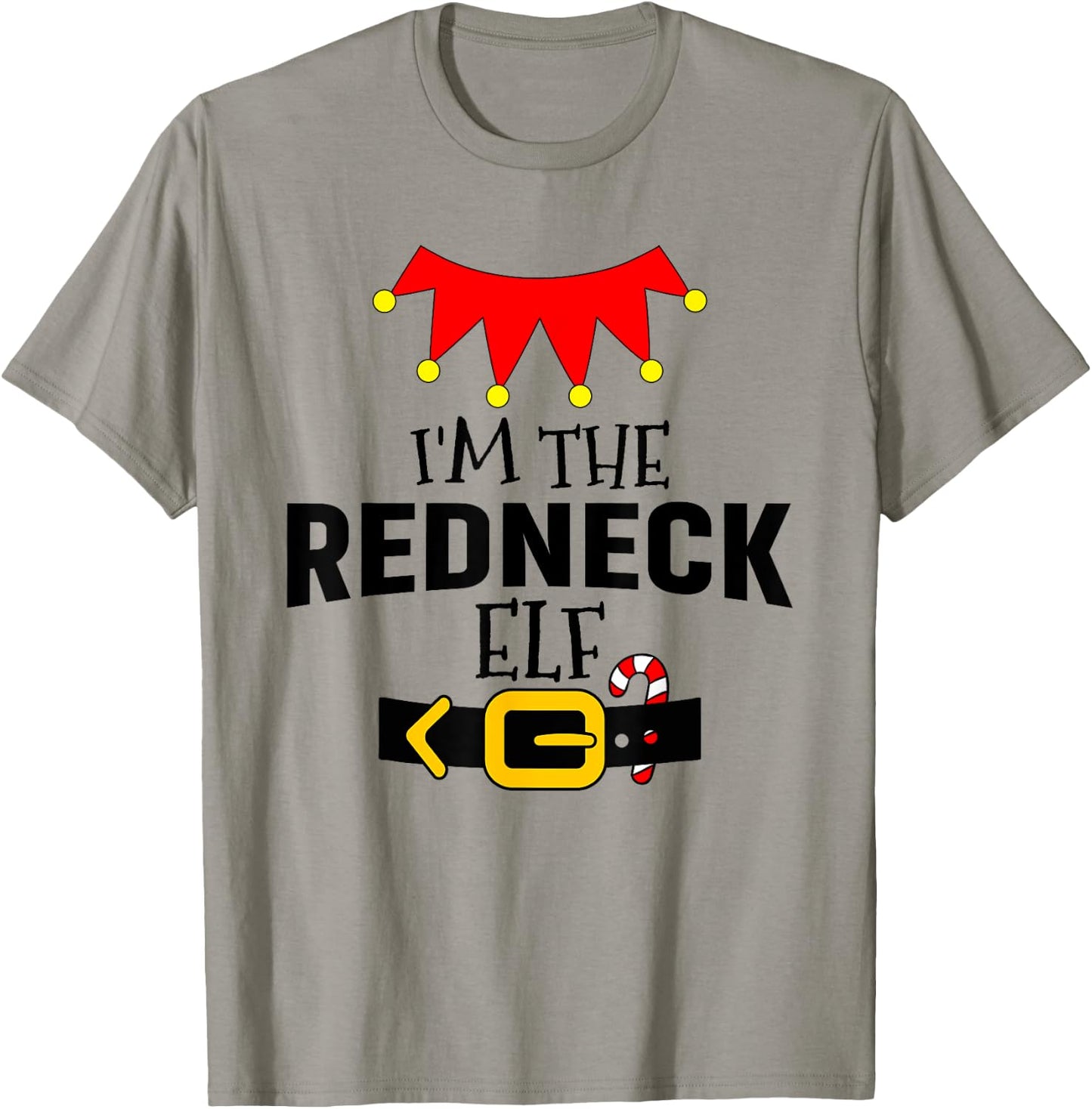 Matching Family Funny Group I'm The Redneck Elf Christmas T-Shirt - T-Shirt | Sand
