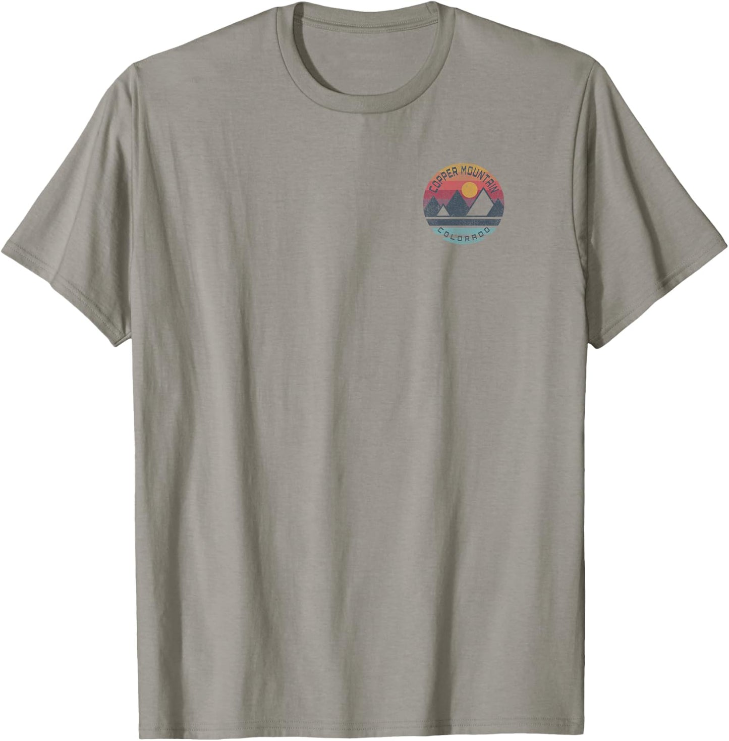 Copper Mountain, Colorado Mountain Graphic T-Shirt - T-Shirt | Sand