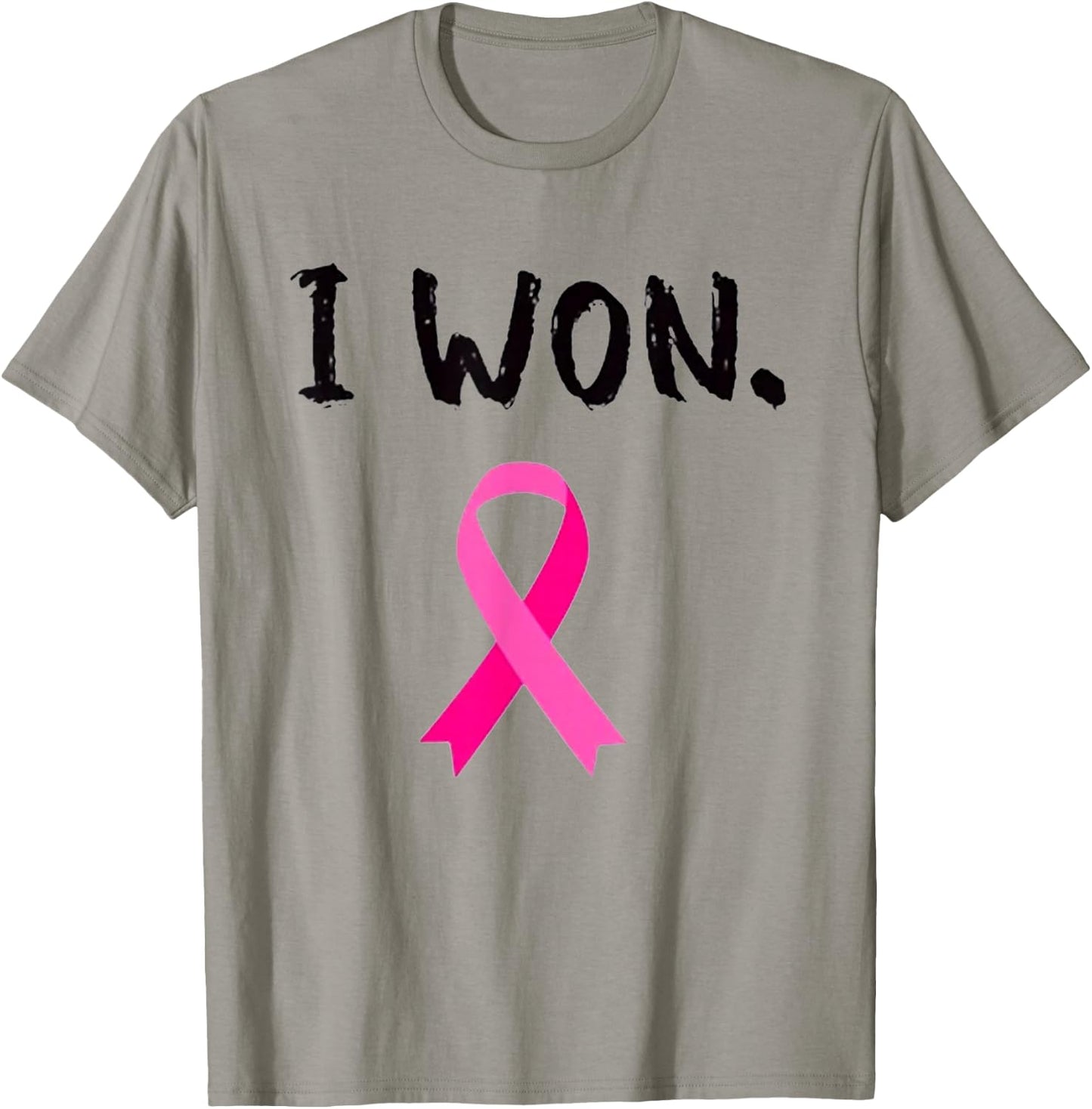 I Won Breast Cancer Awareness T-Shirt - T-Shirt | Sand