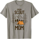 Proud Scout Mom Camping Scout Leader Adventure Travel T-Shirt - T-Shirt | Sand