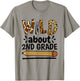 Wild About 2Nd Grade, School Grade Teacher T-Shirt - T-Shirt | Sand
