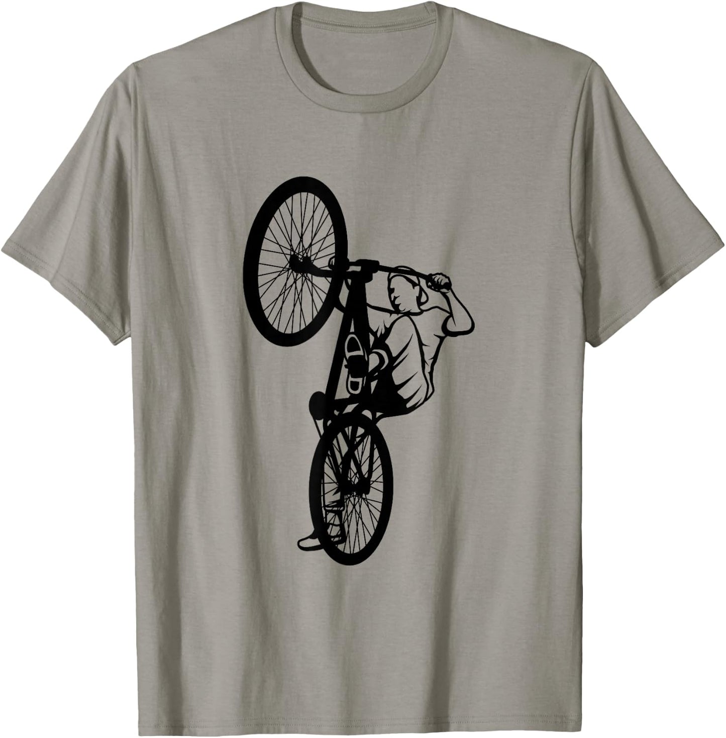 BMX Rider Sketch BMX Fan Wheelie Bike T-Shirt - T-Shirt | Sand