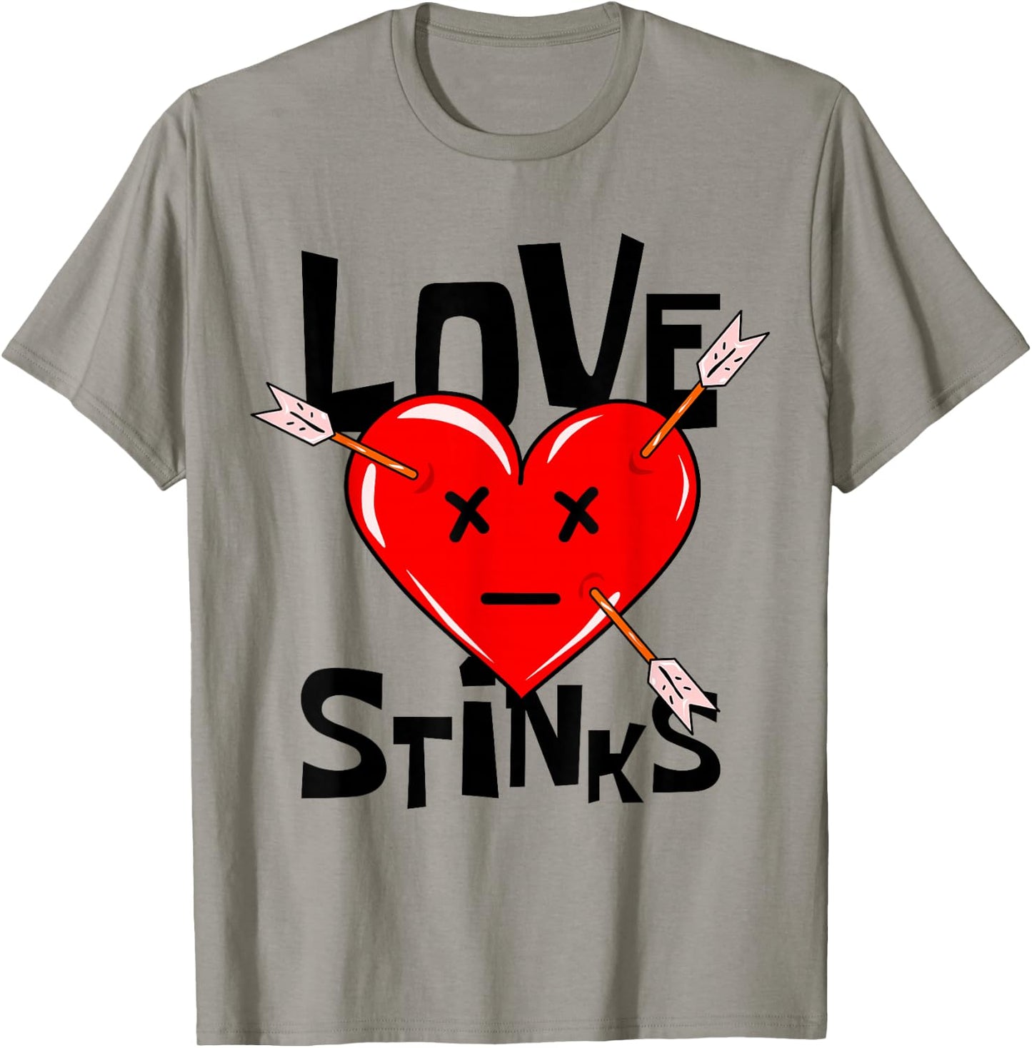Love Stinks, Anti Valentines Day T-Shirt - T-Shirt | Sand
