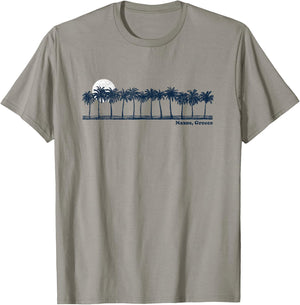 Naxos Vintage 70s Retro Throwback Design T-Shirt - T-Shirt | Sand