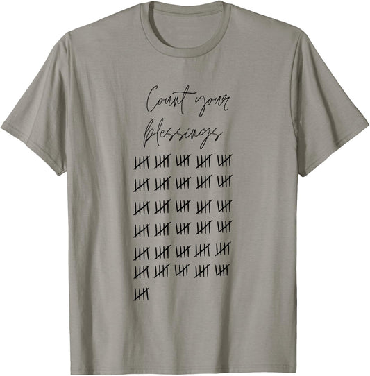 Count your blessings T-Shirt - T-Shirt | Sand