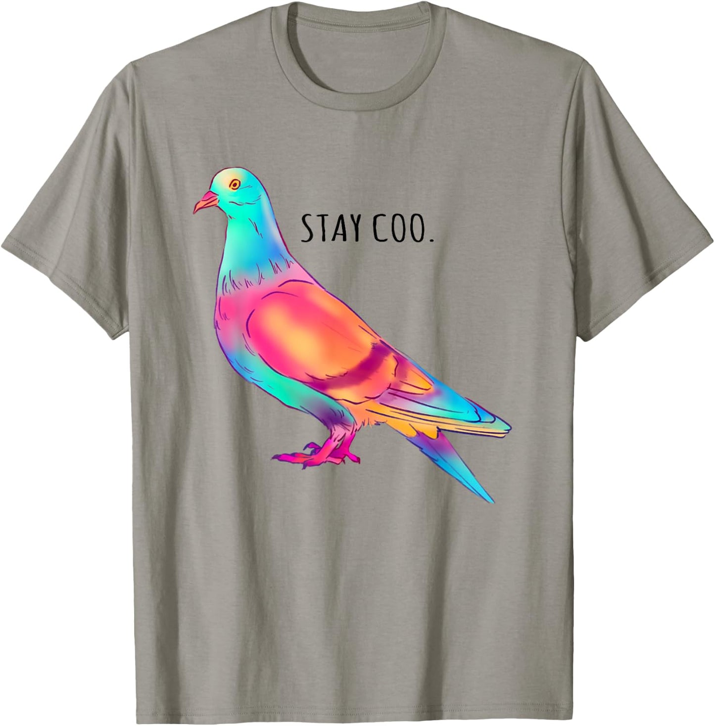 Stay Coo Pigeon Cool Bird Lovers Funny Bird Meme Saying T-Shirt - T-Shirt | Sand