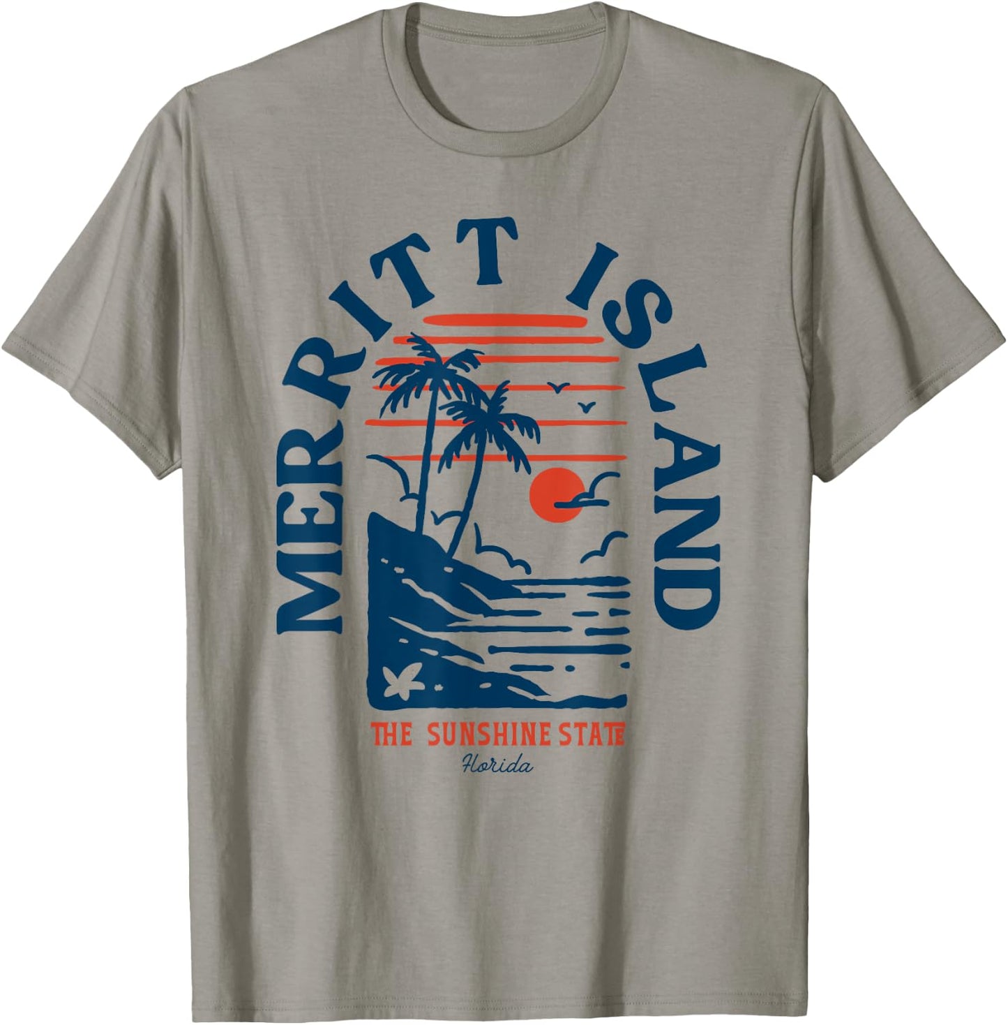 Merritt Island Florida Retro Surfer Vintage Beach T-Shirt - T-Shirt | Sand