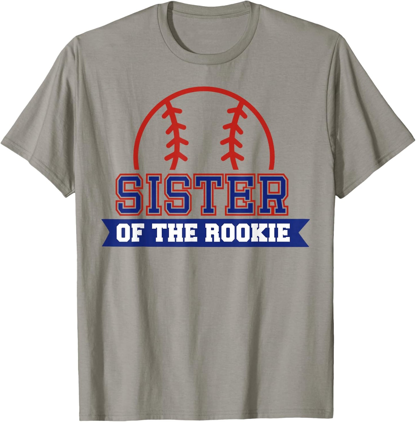 Sister of Rookie 1st Birthday Baseball Theme Matching Party T-Shirt - T-Shirt | Sand