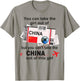 China Girl - China Boarding Pass - China T-Shirt - T-Shirt | Sand