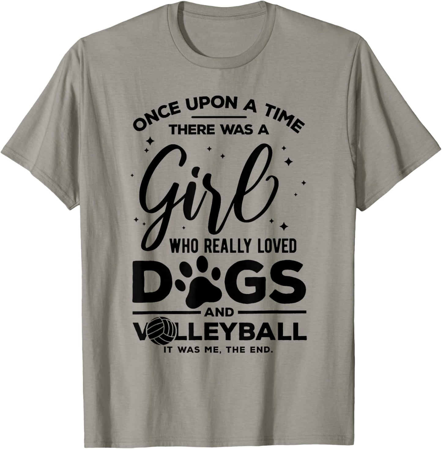 Funny Volleyball Joke for Teen Girls Who loves dogs T-Shirt - T-Shirt | Sand