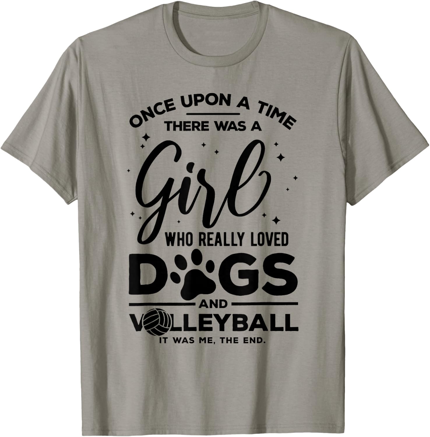 Funny Volleyball Joke for Teen Girls Who loves dogs T-Shirt - T-Shirt | Sand