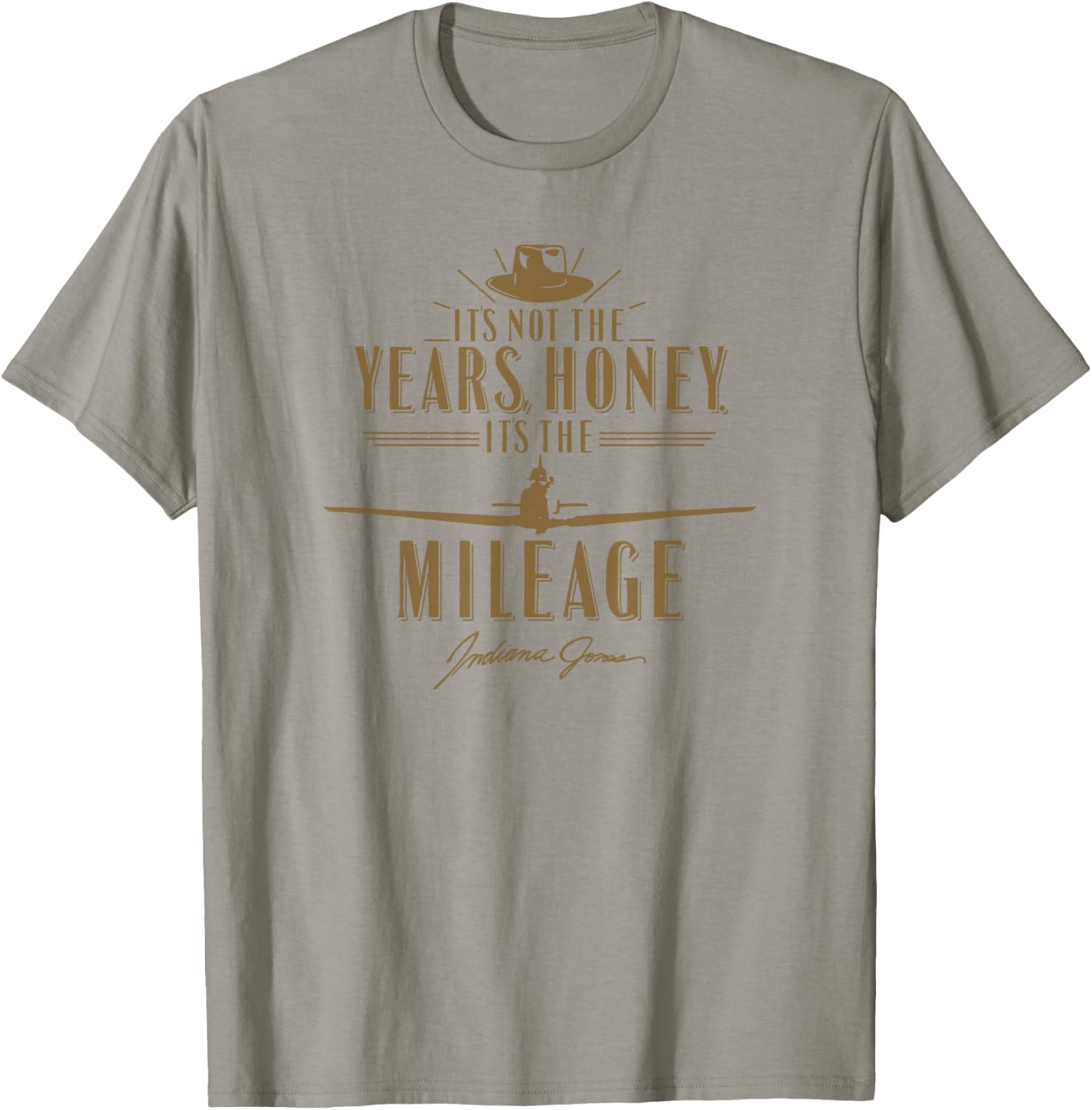 Indiana Jones Raiders of The Lost Ark It's The Mileage Honey T-Shirt - T-Shirt | Sand