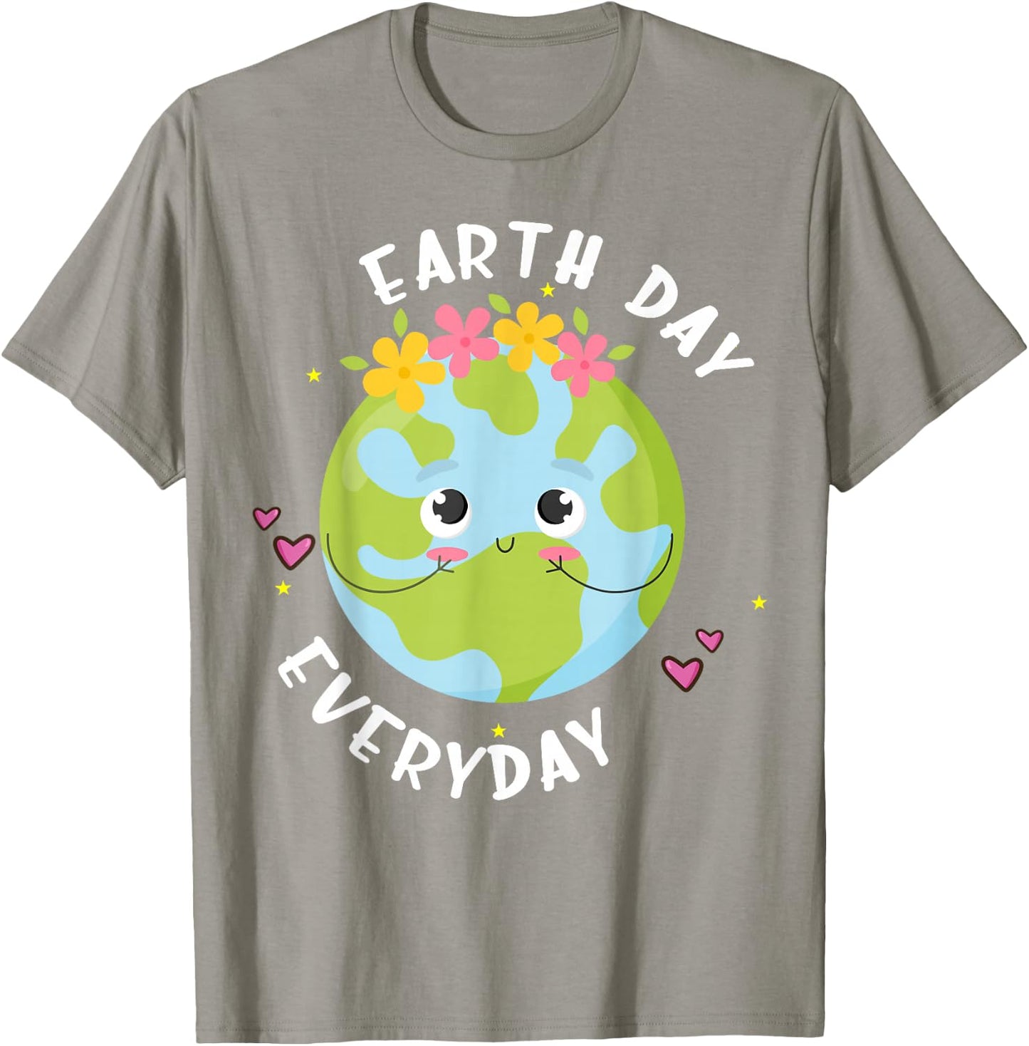 Earth Day Everyday Kids Girl T-Shirt - T-Shirt | Sand