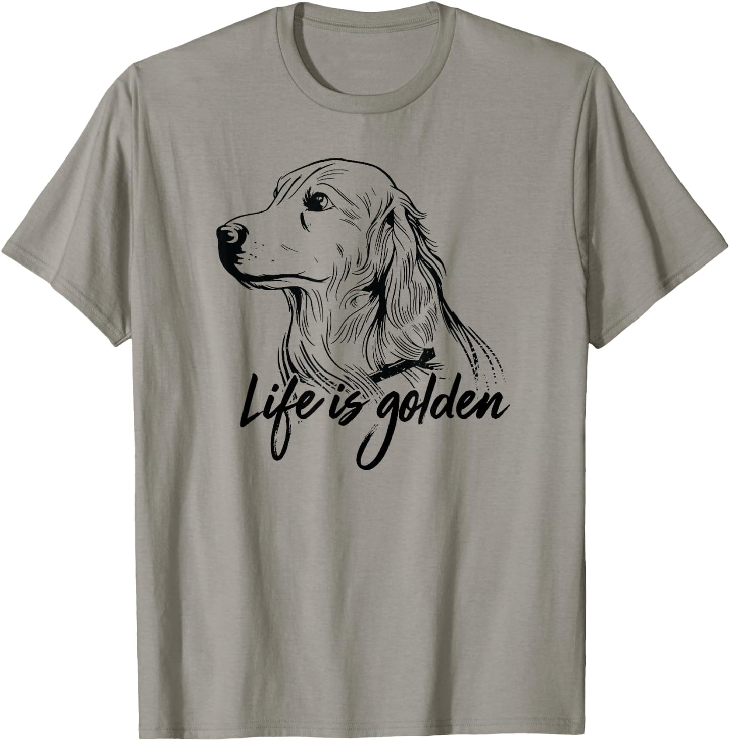 Golden Retriever Dog Life is golden retro vintage Women T-Shirt - T-Shirt | Sand