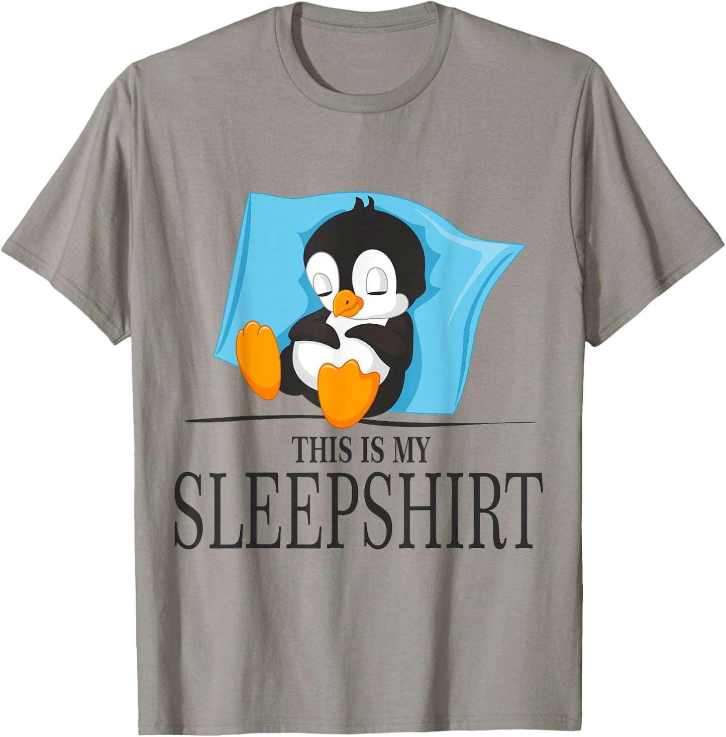 Funny Penguin Favourite Nightdress Sleep T-Shirt - T-Shirt | Sand