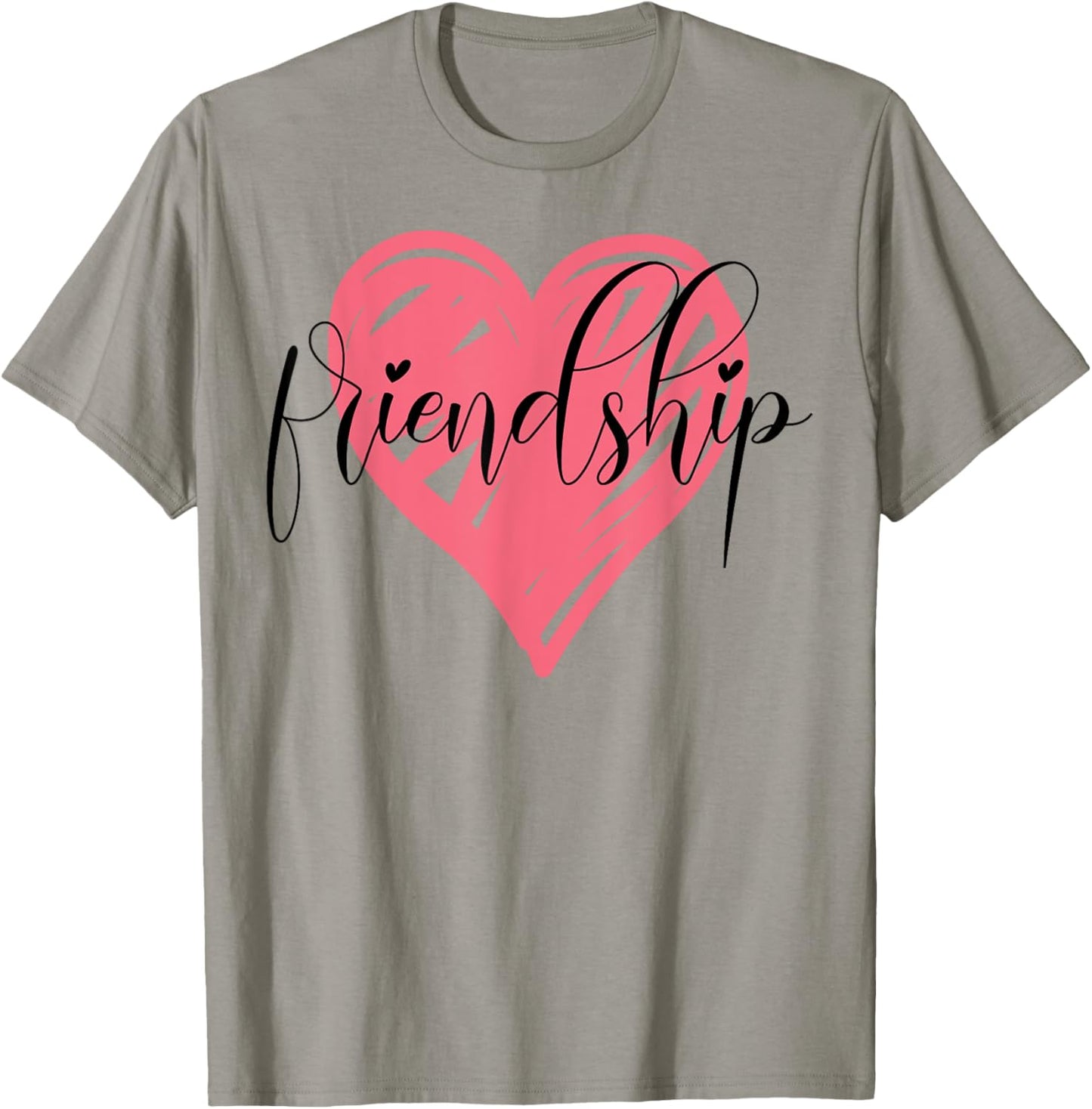 Friendship Best-Friend Cute Heart Bestie BFF Matching T-Shirt - T-Shirt | Sand